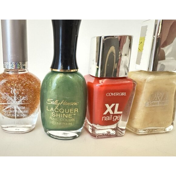 Sally Hansen Other - Lot of 4 Vintage Nail Polishes Orly CoverGirl Sally Hansen Boundless New